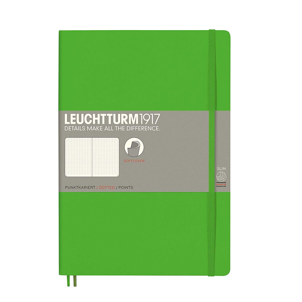 Leuchtturm 1917 B5 Softcover Composition Notebook Fresh Green Dotted